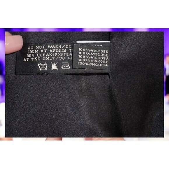 Vintage Black Velvet Bubble Dress - Strapless - Size 8 - Union Made in USA - Picture 11 of 12